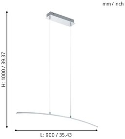 Eglo 32048 - Lampadario LED LASANA LED/14W/230V