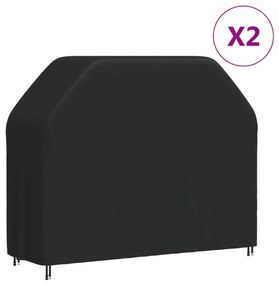 Coperture Per Barbecue 2 Pz 162x61x122 Cm 420d Tessuto Oxford /