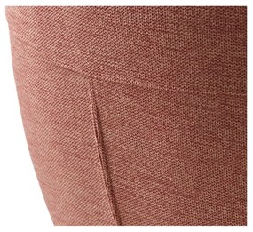 Sedia da pranzo rosa in imbottito con braccioli Roxana – Unique Furniture