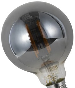 Lampadina LED Smart E27 dimmerabile G95 vetro fumé 4,9W 150lm 1800K