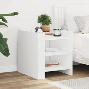 Comodino Bianco 45x50x50 Cm İn Truciolato /