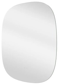 Specchio con illuminazione integrata bagno ovale SENSEA L 65 x H 80 x P 3 cm grigio / argento