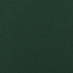 Poggiapiedi Verde Scuro 60x60x36 cm in Tessuto