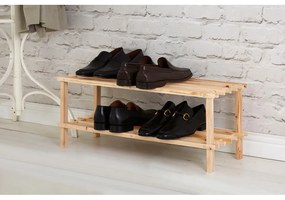 Scarpiera di colore naturale in abete massiccio – Premier Housewares