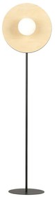 Piantana Moderno Brigid Acciaio Nero Marrone 1 Luce E14 Ip20