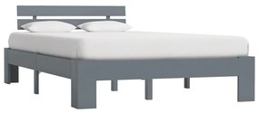 Giroletto Senza Materasso Grigio 140x200 Cm İn Legno Di Pino /