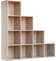 LIBRERIA MOD.CUBO 10 CM.121X29,5X121H ROVERE PZ 1,0