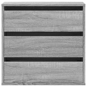 Cassettiera angolare grigio sonoma 60x41x58cm legno multistrato