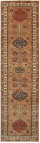 Kazak Tappeto orientale 300 x 80 Marrone (Pakistan) Annodato A Mano