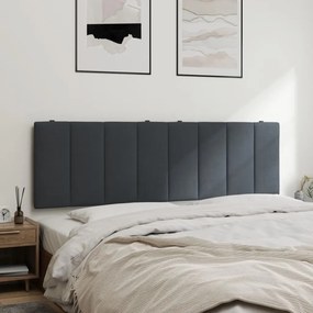 Cuscino testiera grigio scuro 160 cm in velluto