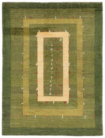 Gabbeh Tappeto persiano 220 x 170 Verde (Iran) Annodato A Mano