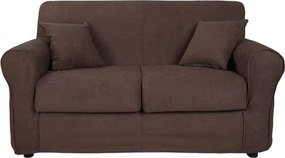 Divano 2 posti in tessuto sfoderabile VERONA 150 cm tinta unita MARRONE