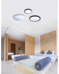 Azzardo AZ4243 - Plafoniera LED MALTA LED/24W/230V d. 30 cm nero