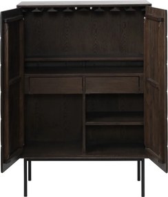 Mobile marrone scuro 90x130 cm Latina - Unique Furniture