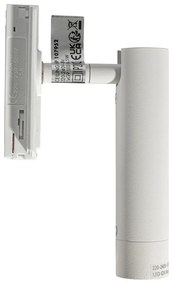 Faretto moderno bianco per sistema a binario monofase - Iconic Ivy