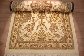 Varamin Tappeto persiano 110x290 (Iran) Annodato A Mano
