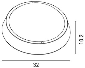 Applique a LED da esterno BULKHEAD LED/30W/230V 4000K IP54 nero