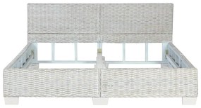 Giroletto Grigio in Rattan Naturale 160x200 cm