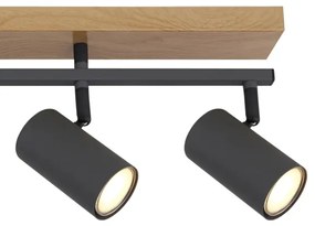 Globo 57911-5G - Faretto ROBBY 5xGU10/35W/230V marrone/nero