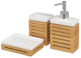 Set di accessori da bagno in bambù in colore naturale - Casa Selección
