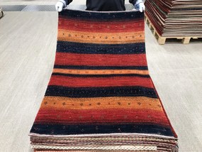 Loribaft Tappeto persiano 120 x 80 Rosso (Iran) Annodato A Mano