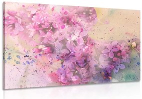 Stampa su tela – Ramo fiorito rosa