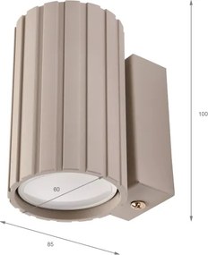 Brilagi - Lampada da parete CRISPINA 1xGU10/10W/230V 10 cm beige