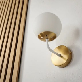 Brilagi - Lampada da parete MALIVA 1xE14/15W/230V dorata/bianca