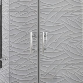 Box doccia 80x100 angolare apertura saloon KS2800-SSN - KAMALU