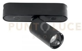 Faro binario led bernini 48v nero in alluminio e termoplastica 5w 5...