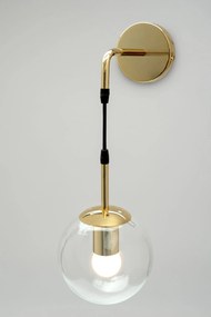 Lampada Da Parete Da Muro Di Vetro Gold APP685-1W