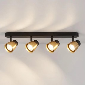 Brilagi - Faretto NUGGET 4xGU10/30W/230V nero/oro