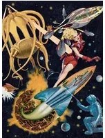 Mindthegap Carta da parati Sci-Fi Pulp - WP20064