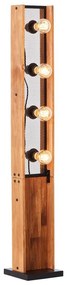 Brilliant - Lampada da terra CALANDRA 4xE27/42W/230V in pino