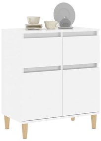 Credenza bianco lucido 60x35x70 cm in legno multistrato