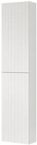 Colonna per mobile bagno Pixel 2 ante P 27 x L 30 x H 160 cm laccato opaco bianco