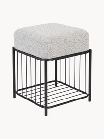 Pouf contenitore in bouclé Milou
