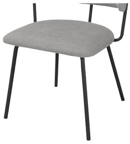 Set di sedie da pranzo grigie 2 pz Claudia - Støraa