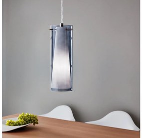 EGLO 90304 - Lampadario a sospensione PINTO NERO 1 x E27/60W fumé