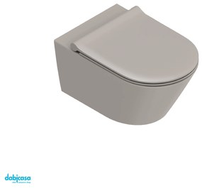 Ceramica Catalano "Zero 55" Wc Sospeso Senza Brida Cemento Satinato