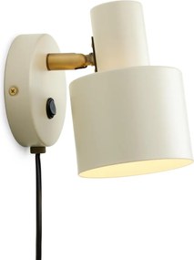 Halo Design 746873 - Faretto da parete VOGUE 1xE27/40W/230V crema/ottone