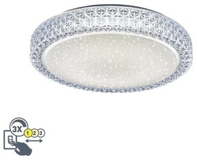 Plafoniera retrò bianco trasparente - Roda