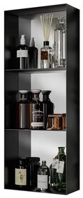 Pensile bagno Pixel nero opaco P 15 x L 30 x H 80 cm