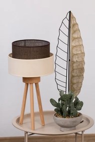 Brilagi - Lampada da tavolo LED BOHO STYLE 1xE27/15W/230V crema/marrone