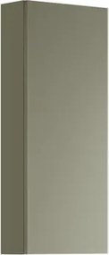 Pensile bagno Pixel Plain laccato opaco verde salvia, 1 anta apertura da sinistra P 17 x L 30 x H 80 cm