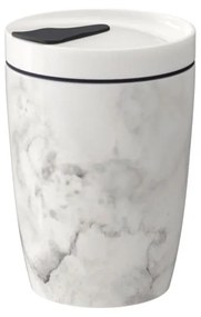 Tazza da viaggio in porcellana bianca e grigia Villeroy &amp; Boch , 290 ml Like To Go - like | Villeroy &amp; Boch