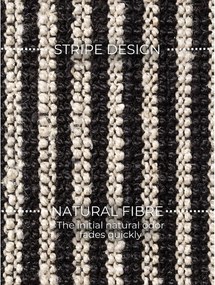 Tappeto in juta nero tessuto a mano 160x230 cm Harvest Ebony - Elle Decoration