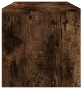 Tavolino da salotto rovere fumo 100x40x40 cm legno multistrato