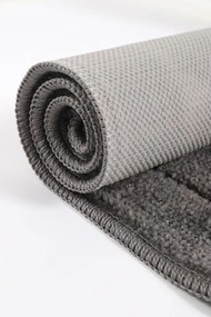 Set di tappetini per il bagno color antracite 2 pz 50x80 cm Kareli – Foutastic