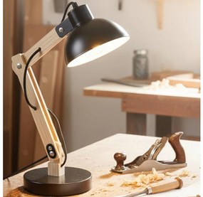 Brilagi - Lampada da tavolo FOCUS 1xE27/40W/230V nera